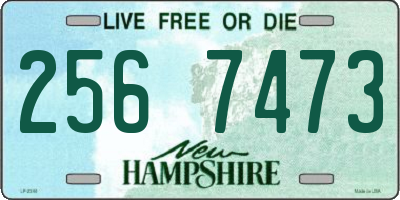 NH license plate 2567473