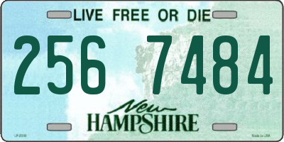 NH license plate 2567484