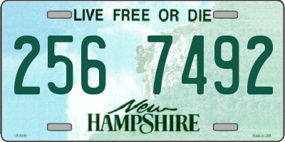 NH license plate 2567492