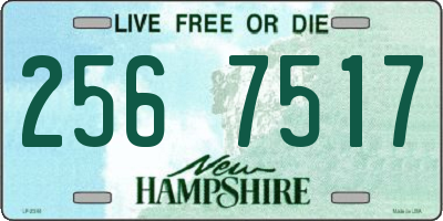 NH license plate 2567517