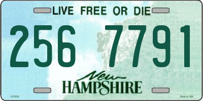 NH license plate 2567791