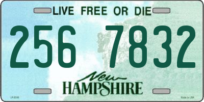 NH license plate 2567832