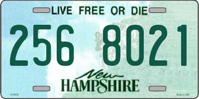 NH license plate 2568021