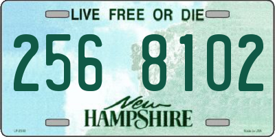 NH license plate 2568102