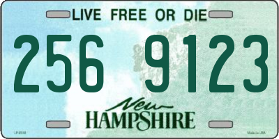 NH license plate 2569123