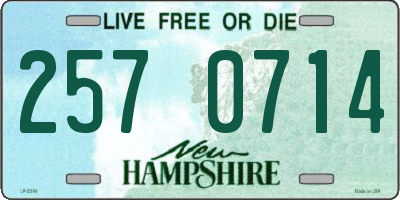 NH license plate 2570714