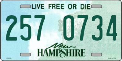 NH license plate 2570734