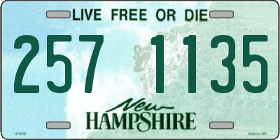 NH license plate 2571135