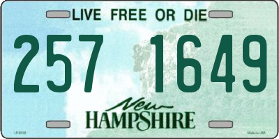 NH license plate 2571649