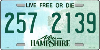 NH license plate 2572139