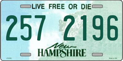 NH license plate 2572196