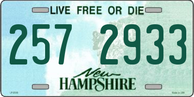 NH license plate 2572933