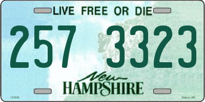 NH license plate 2573323