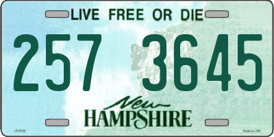 NH license plate 2573645