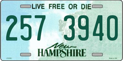 NH license plate 2573940