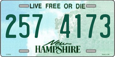 NH license plate 2574173