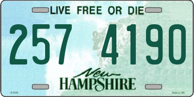 NH license plate 2574190