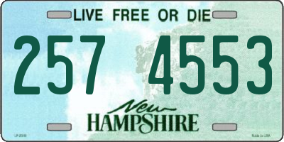 NH license plate 2574553
