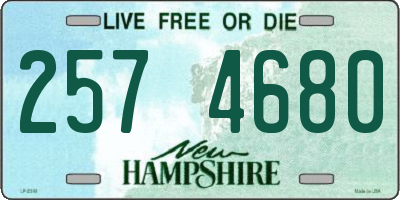 NH license plate 2574680