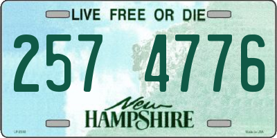 NH license plate 2574776