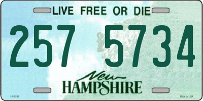NH license plate 2575734