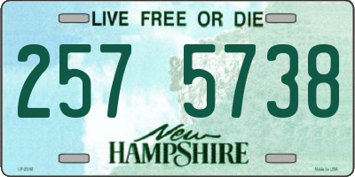 NH license plate 2575738