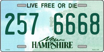 NH license plate 2576668