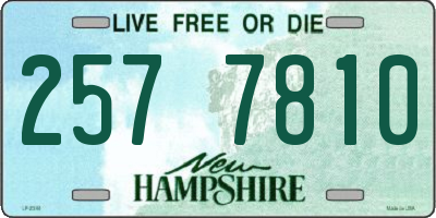 NH license plate 2577810