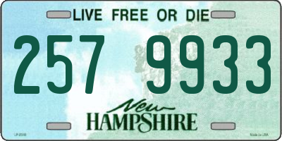 NH license plate 2579933