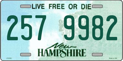 NH license plate 2579982