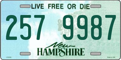 NH license plate 2579987