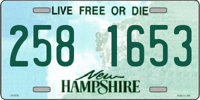 NH license plate 2581653