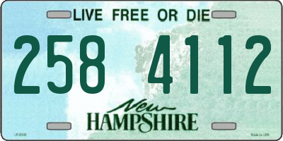 NH license plate 2584112