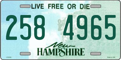 NH license plate 2584965