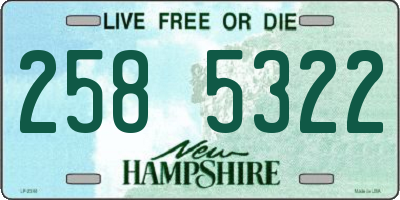 NH license plate 2585322