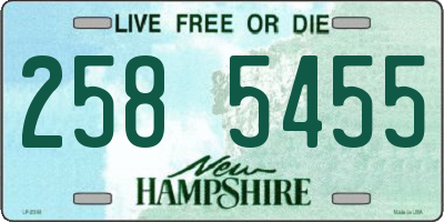 NH license plate 2585455