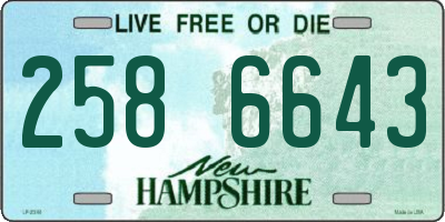 NH license plate 2586643