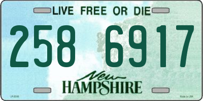NH license plate 2586917