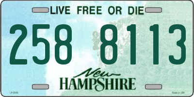 NH license plate 2588113