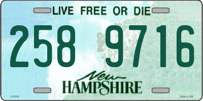 NH license plate 2589716