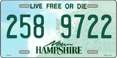 NH license plate 2589722