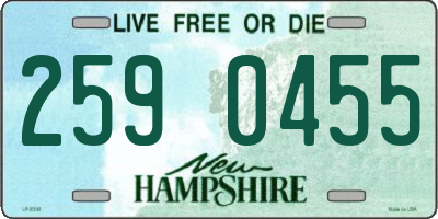 NH license plate 2590455
