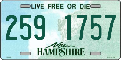 NH license plate 2591757