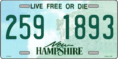 NH license plate 2591893