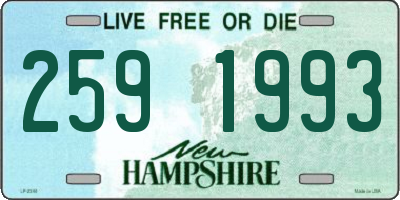 NH license plate 2591993