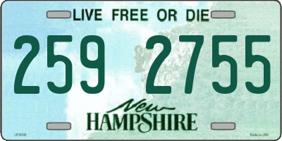 NH license plate 2592755