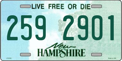 NH license plate 2592901