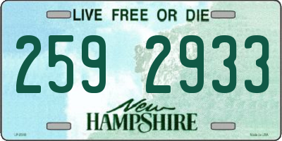 NH license plate 2592933