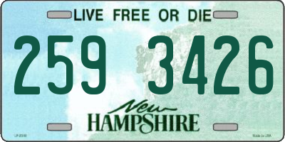 NH license plate 2593426