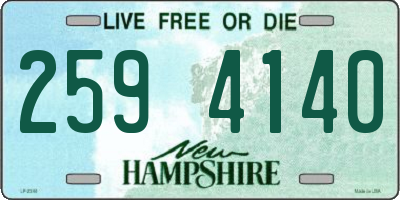 NH license plate 2594140